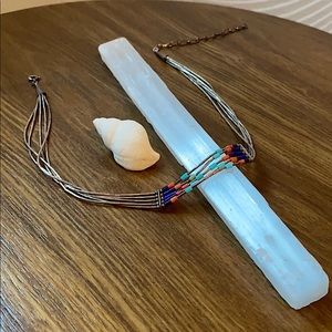 💜 🧡 Beaded & Detailed Choker